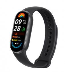 Xiaomi Smartwatch Smart Band 9, AMOLED, Android/iOS, Negro - Resistente al Agua/Polvo/Golpes 