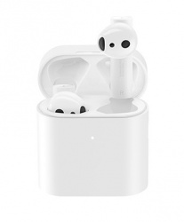Xiaomi Audífonos Intrauriculares con Micrófono Mi 2, Inalámbrico, Bluetooth, Blanco - incluye Estuche de Carga 