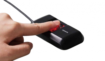 Xperix Lector de Huella Digital BioMini Slim 2, USB 2.0, Negro 