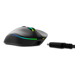 Mouse Gamer Ergonómico XPG Óptico Alpha, Alámbrico, USB, 16.000DPI, Negro 