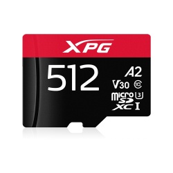 Memoria Flash XPG Gaming A2, 512GB MicroSDXC UHS-I Clase 10 