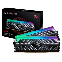 Kit Memoria RAM XPG Spectrix D41 Titanium DDR4, 3000MHz, 16GB (2x 8GB), Non-ECC, CL18, XMP 