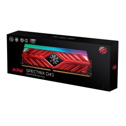 Memoria RAM XPG SPECTRIX D41 Red DDR4, 3200MHz, 16GB, Non-ECC, CL18, XMP 
