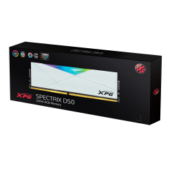 Memoria RAM XPG Spectrix D50 RGB DDR4, 3600MHz, 16GB, CL18, XMP, Blanco 