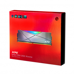 Kit Memoria RAM XPG SPECTRIX D50 Xtreme RGB DDR4, 4133MHz, 16GB (2 x 8GB), Non-ECC, CL19, XMP, Gris 