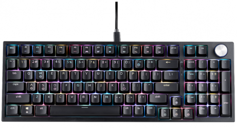 Teclado Gamer XPG SORCERER LED RGB 96%, Teclado Mecánico, XPG Red Switch, Alámbrico, USB, Negro, Español 