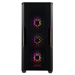 Gabinete XPG Starker Air, Midi-Tower, ATX/Micro-ATX/Mini-ITX, USB 3.0, sin Fuente, 2 Ventiladores Instalados, Negro 