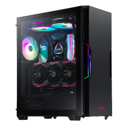 Gabinete XPG Starker con Ventana ARGB, Midi-Tower, ATX/Micro ATX/Mini-ATX, USB 3.0, incluye Fuente de 600W, 1 Ventilador Instalado, Negro 