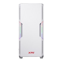 Gabinete XPG Starker con Ventana ARGB, Midi-Tower, ATX/Micro ATX/Mini-ATX, USB 3.0, incluye Fuente de 600W, 2 Ventiladores Instalados (1x RGB), Blanco 
