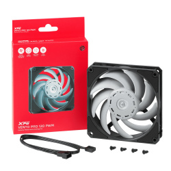Ventilador XPG Vento PRO, 120mm, 2150RPM, Negro/Blanco 