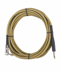 XSS Cable AUX Plug 6.3mm Macho - Plug 6.3mm Macho, 3 Metros, Amarillo 