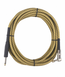 XSS Cable AUX Plug 6.3mm Macho - Plug 6.3mm Macho, 6 Metros, Amarillo 