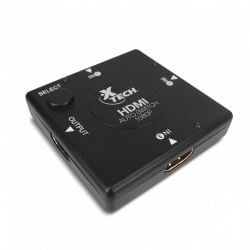 Xtech HDMI Switch Box 3 Channel XTA-300, 4 Puertos 
