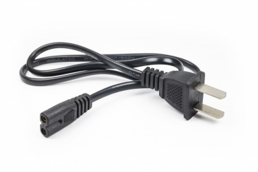 Xtech Cable de Poder Universal 2-pin para Laptop, 1.8 Metros, Negro 