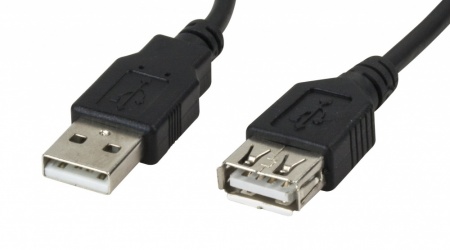 Xtech Cable USB 2.0 A Macho - USB 2.0 A Hembra, 1.8 Metros, Negro 