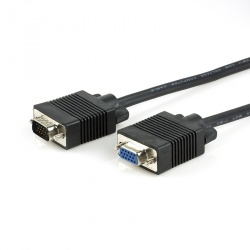 Xtech Cable VGA (D-Sub) Macho - VGA (D-Sub) Hembra, 1.8 Metros, Negro 