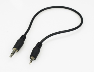 Xtech Cable 2.5mm Macho - 3.5mm Hembra, 25cm, Negro 