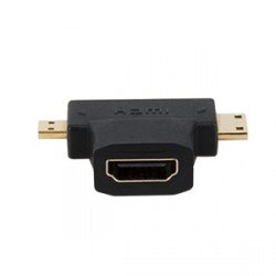 Xtech Adaptador Micro/Mini HDMI Macho - HDMI Hembra, Negro 
