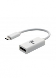 Xtech Adaptador USB Macho - DisplayPort Hembra, 4K, Blanco 