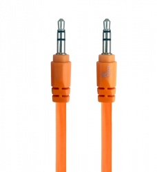 Xtech Cable AUX 3.5mm Macho - 3.5mm Macho, 1 Metro, Naranja 