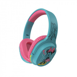 Xtech Audífonos para Niños Disney Minnie Mouse, Inalámbrico, Bluetooth, Micro USB, Aguamarina 