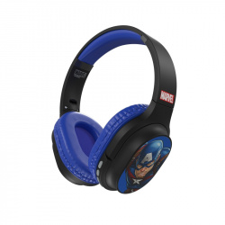 Xtech Audífonos con Micrófono Capitán América XTH-M660CA, Inalámbrico, Bluetooth, Negro/Azul 