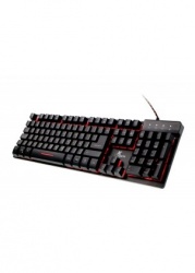 Teclado Gamer Xtech Revenger Rojo/Azul/Púrpura, Alámbrico, Negro (Español) 