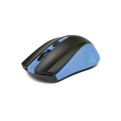Mouse Xtech Óptico Galos, RF Inalámbrico, 1600DPI, Negro/Azul 