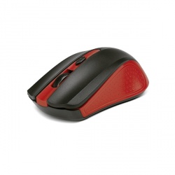 Mouse Xtech Óptico Galos, RF Inalámbrico, 1600DPI, Negro/Rojo 