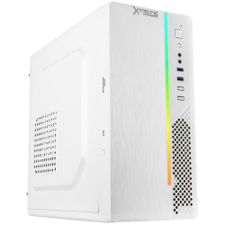 Gabinete Xtreme PC Gaming CXT445WT, Mini-Tower, Micro-ATX/Mini-ITX, USB 2.0/3.0, con Fuente de 500W, sin Ventiladores Instalados, Blanco 