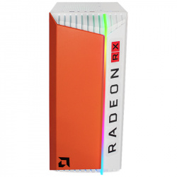 Gabinete Xtreme PC Gaming CXTAMBIOG, Midi-Tower, ATX/Micro-ATX/Mini-ITX, USB 2.0/3.0, sin Fuente, sin Ventiladores Instalados, Naranja 