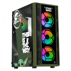 Gabinete Xtreme PC Gaming MG-23143, Midi-Tower, ATX/Micro-ATX/Mini-ITX, USB 2.0/3.0, sin Fuente, 4 Ventiladores Instalados, Verde 