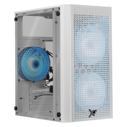 Gabinete Xtreme PC Gaming CXTM2WT, Midi-Tower, Micro-ATX/Mini-ITX, USB 2.0/3.0, sin Fuente, sin Ventiladores Instalados, Blanco 