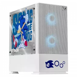 Gabinete Xtreme PC Gaming MG-23125, Mini-Tower, Micro-ATX/Mini-ITX, USB 2.0/3.0, sin Fuente, 3 Ventiladores Instalados, Blanco 