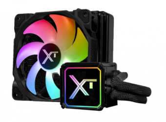 Xtreme PC Gaming LCXTAQ120BK Enfriamiento Líquido para CPU, 1x 120mm, hasta 2200RPM, Negro  