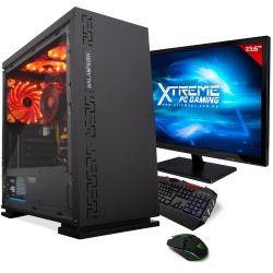Computadora Gamer Xtreme PC Gaming CM-50185, AMD Ryzen 5 3400G 3.70GHz, 8GB, 480GB SSD, Radeon Vega 11, FreeDOS - Incluye Monitor, Teclado y Mouse 