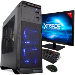 Computadora Gamer Xtreme PC Gaming CM-03600, AMD Ryzen 3 3200G 3.60GHz, 8GB, 1TB, Radeon Vega 8, FreeDOS ― Incluye Monitor 23.6