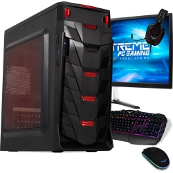 Computadora Gamer Xtreme PC Gaming CM-50130, AMD Ryzen 3 2200G 3.50GHz, 8GB, 1TB, AMD Radeon Vega 8, Windows 10 Prueba ― incluye Monitor, Audífonos, Teclado y Mouse 