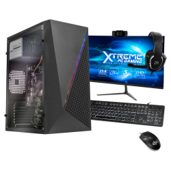 Computadora Xtreme PC Gaming CM-05060, Intel Core i5-11400 2.60GHz, 16GB, 500GB SSD, Adaptador Wi-Fi, Windows 10 Prueba ― incluye Monitor 23.8