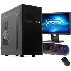 Computadora Gamer Xtreme PC Gaming CM-05022, Intel Celeron N3050 1.60GHz, 8GB, 500GB, FreeDOS — incluye Monitor de 18.5