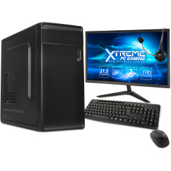 Computadora Gamer Xtreme PC Gaming CM-05041, Intel Celeron J4105 1.50GHz, 8GB, 1TB, Wi-Fi, Windows 10 Prueba ― Incluye Monitor de 21.5