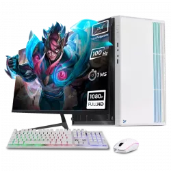Computadora Xtreme PC Gaming CM-05126, AMD Ryzen 5 5600G, 16GB, 500GB SSD, Wi-Fi, Windows 10 Prueba + Teclado/Mouse/Monitor de 23.8