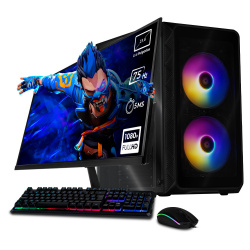 Computadora Xtreme PC Gaming CM-05113, AMD Ryzen 7 5700G, 32GB, 1TB SSD, Wi-Fi, Windows 10 Prueba + Teclado/Mouse/Monitor de 23.8