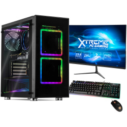Computadora Gamer Xtreme PC Gaming CM-30074, AMD Ryzen 7 5700X 3.40GHz, 16GB, 2TB + 500GB SSD, WiFi, NVIDIA GeForce RTX 3060, Windows 10 Prueba ― Incluye Monitor 23.8
