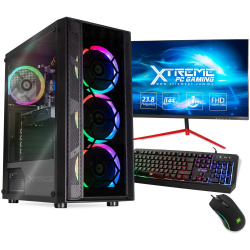 Computadora Gamer Xtreme PC Gaming CM-05356, Intel Core i5-10400F 2.90GHz, 16GB, 500GB SSD, Wi-Fi, NVIDIA GeForce GTX 1050 Ti, Windows 10 Prueba ― Incluye Monitor de 23.8