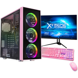 Computadora Xtreme PC Gaming CM-50085, Intel Core i5-10400 2.90GHz, 8GB, 240GB SSD, Windows 10 Prueba ― Incluye Monitor de 23”, Teclado y Mouse 