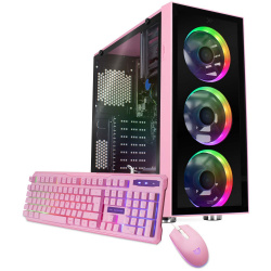 Computadora Gamer Xtreme PC Gaming CM-50082, Intel Core i7-9700 3GHz, 16GB, 3TB + 240GB SSD, Wi-Fi, Windows 10 Prueba, Rosa 