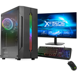 Computadora Gamer Xtreme PC Gaming CM-05341, Intel Core i9-10900 2.80GHz, 16GB, 3TB + 240GB SSD, Adaptador WiFi, Windows 10 Prueba — incluye Monitor de 27