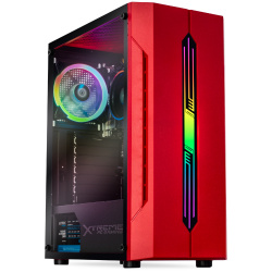 Computadora Gamer Xtreme PC Gaming CM-05345, AMD Ryzen 3 PRO 4350G 3.80GHz, 16GB, 2TB + 120GB SSD, Windows 10 Prueba, Rojo 