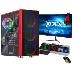 Computadora Gamer Xtreme PC Gaming CM-50106, AMD Ryzen 5 5500 3.60GHz, 16GB, 500GB SSD, Adaptador WiFi, NVIDIA GeForce RTX 2060, Windows 10 Prueba ― Incluye Monitor 23.8